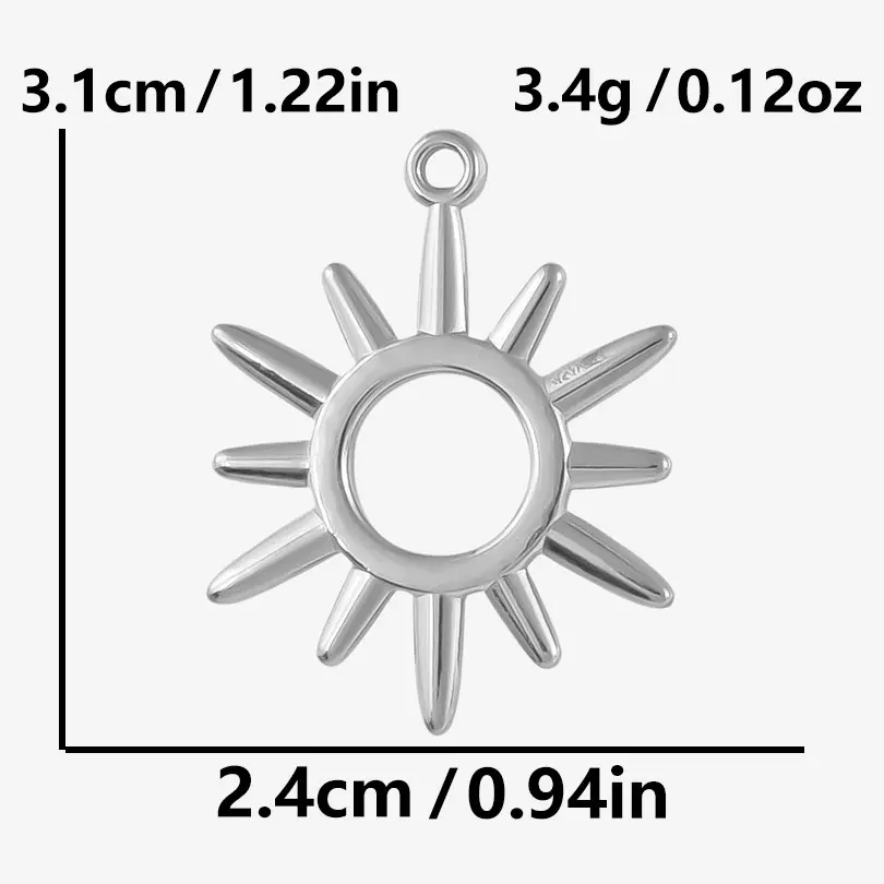Mode Kpop Sonne Kirsche Stern Baumeln Hoops Ohrring Silber Farbe Edelstahl Ohrringe Für Frauen Männer Zubehör Schmuck Aretes – Detail 6
