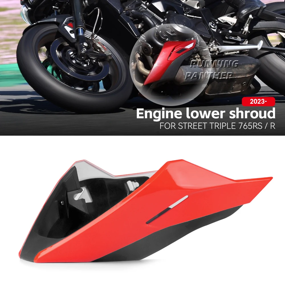 

New Motorcycle Engine Lower Spoiler Body Fairing Protector Guard Chassis Shield For Street Triple 765 RS R 765RS 765R 2023 2024