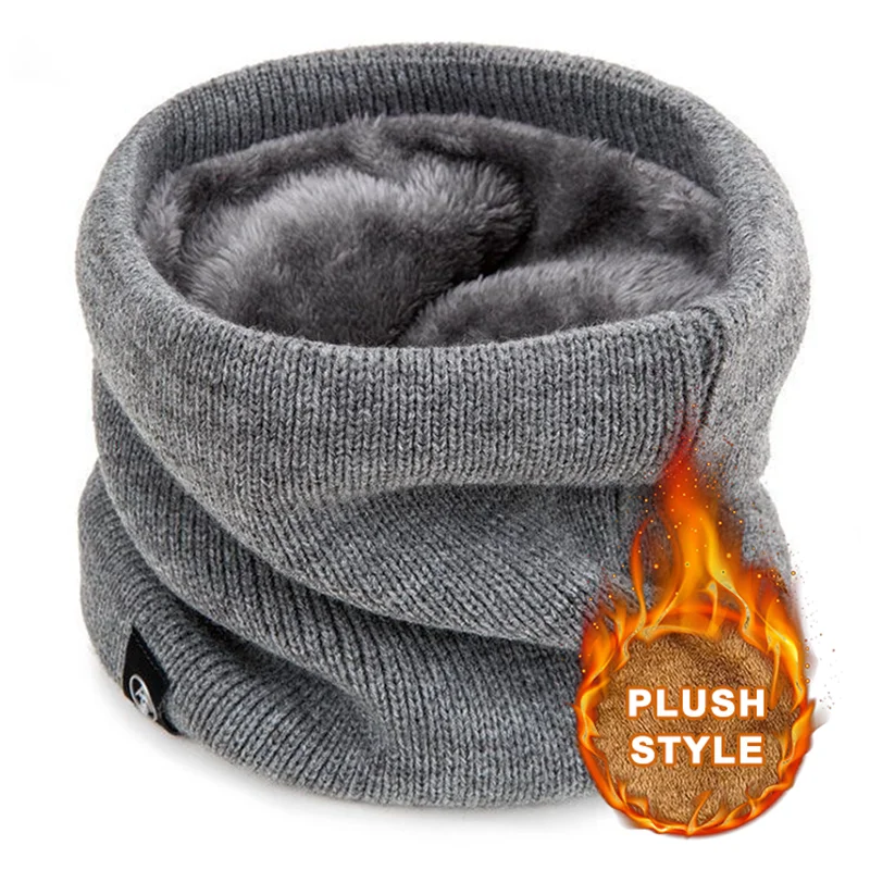 Calentador de cuello de punto suave para hombre y mujer, bufanda deportiva a la moda, cubierta para la cara, patinaje en invierno, correr, bufandas cálidas, cuello grueso a prueba de frío