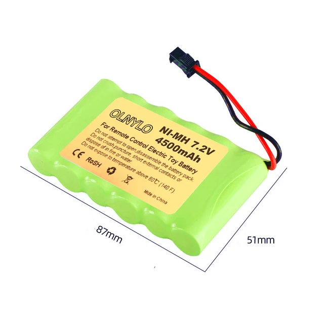 Ni-mh 7.2v 4500mah Aa Rechargeable Battery For Remote Control Electric Toy  Boat Car Truck 7.2 V 4500 Mah Nimh Battery - Rechargeable Batteries -  AliExpress