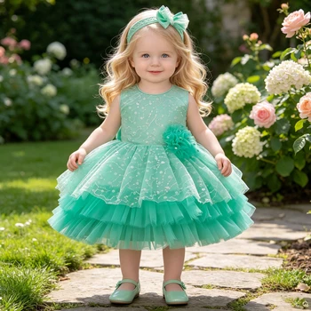 Sequin Tulle Princess Dress 1