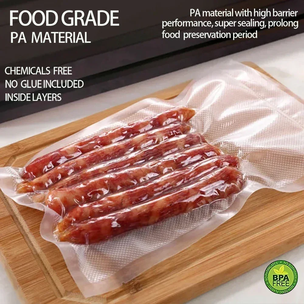 1 Roll Vacuum Bags For Food Vacuum Food Preservation BPA-FREE Sealed Storage meal Prep And Sous Vide