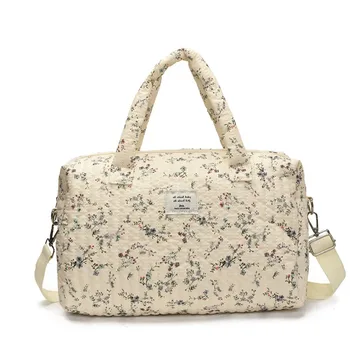 Nuova borsa per mamma di grande capacità Borsa per pannolini per maternità con stampa floreale multifunzionale Borsa per pannolini da viaggio 1