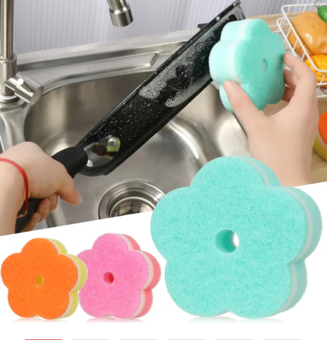 

5PCS Miracle Dishwashing Sponge Scratch Free Kitchen Bathroom Powerful Cleaning Wipes Powerful Scrubbing Pad Miracle Sponge