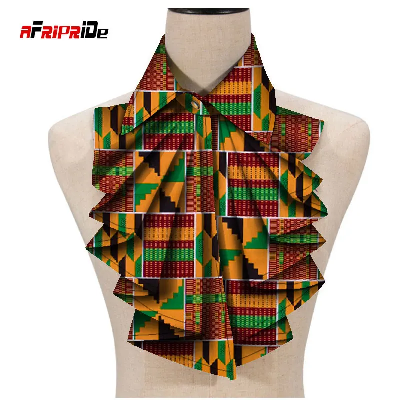 african traditional attire 2021 New Fashion African Print Ankara Tie for Women African Triangle Ankara Fabric Cravat Africa Tie SP027 african outfits Africa Clothing