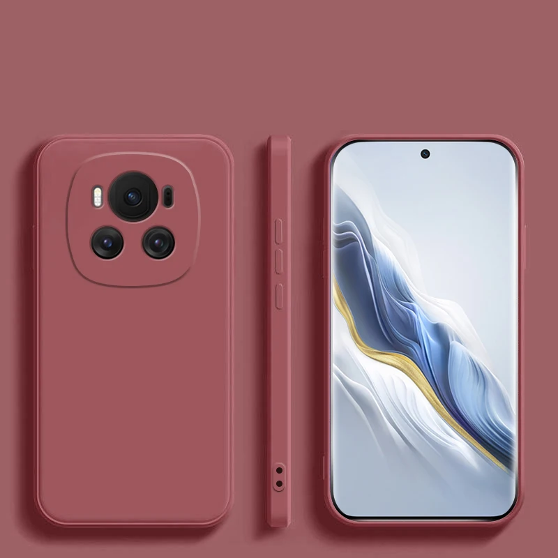 Premium Liquid Silicone Phone Case with Camera Lens Protector