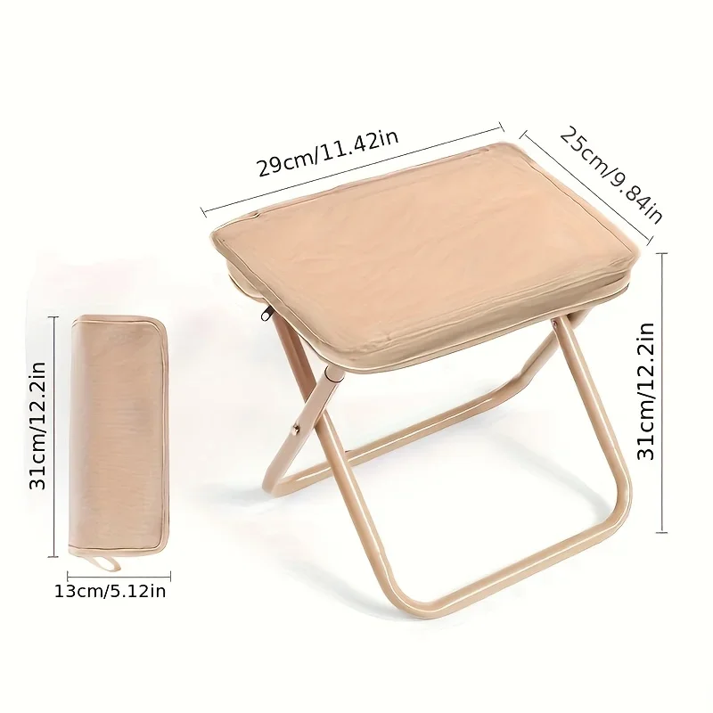 Upgrade Folding Camping Stool Compact Portable Collapsible Foot Rest for Outdoor Hiking Backpacking Fishing Picnic BBQ