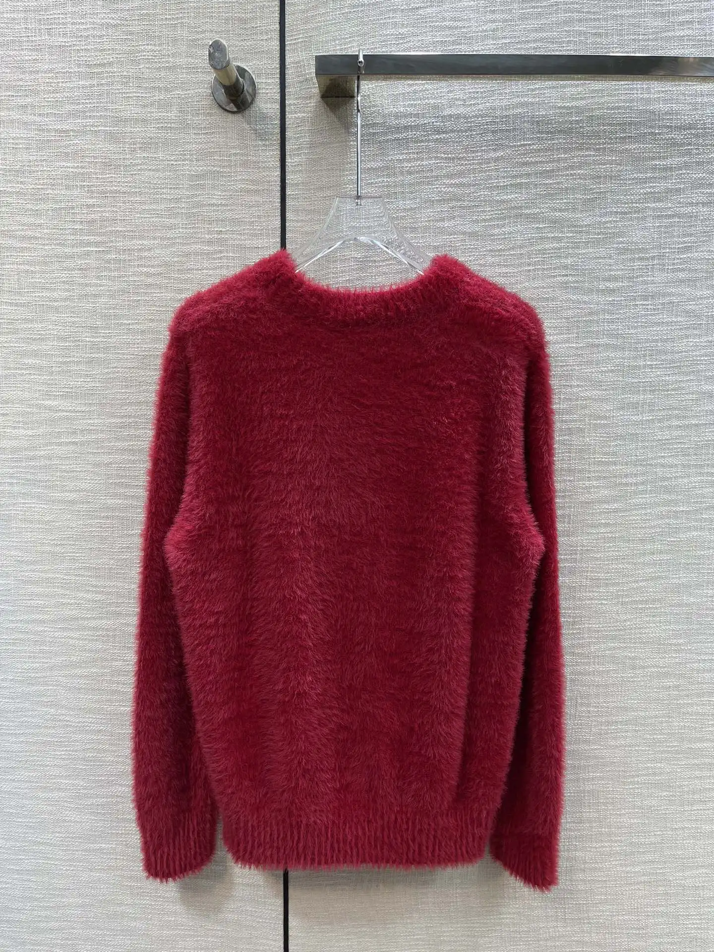 

2023 autumn and winter Long sleeved sweater Pullover Lazy and leisurely Furry and fluffy