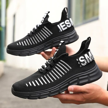 2025 أحذية الجري الرجالية شبكة تنفس للصيف أحذية رياضية خارجية خفيفة الوزن أحذية رياضية للرجال أحذية التدريب الرياضية 2