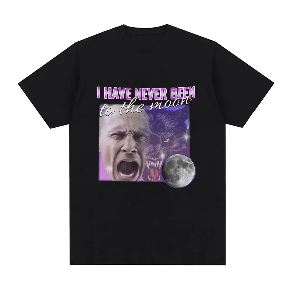 thumbnail image 1 of Camiseta divertida con estampado de lobo sentado literalmente yo, camiseta informal de algodón de manga corta de gran tamaño para hombre, camiseta vintage de hip hop unisex, 1 of 5