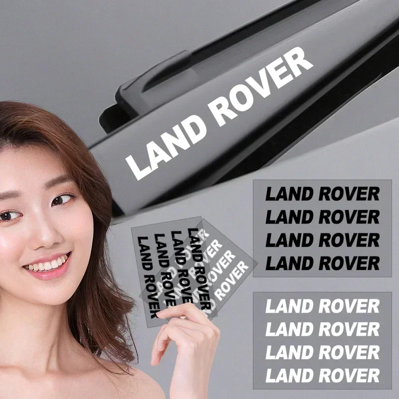 자동차 문짝 핸들 스티커 타이어 백미러 데칼 엠블럼, 랜드로버 레인지로버 디스커버리 3 프리랜더 2 전용, 4 개