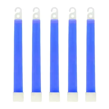 Bâtons lumineux de 6 pouces avec crochet, lumière fluorescente, randonnée, Camping, extérieur, d'urgence, Concert, fête, fournitures de Festival 1