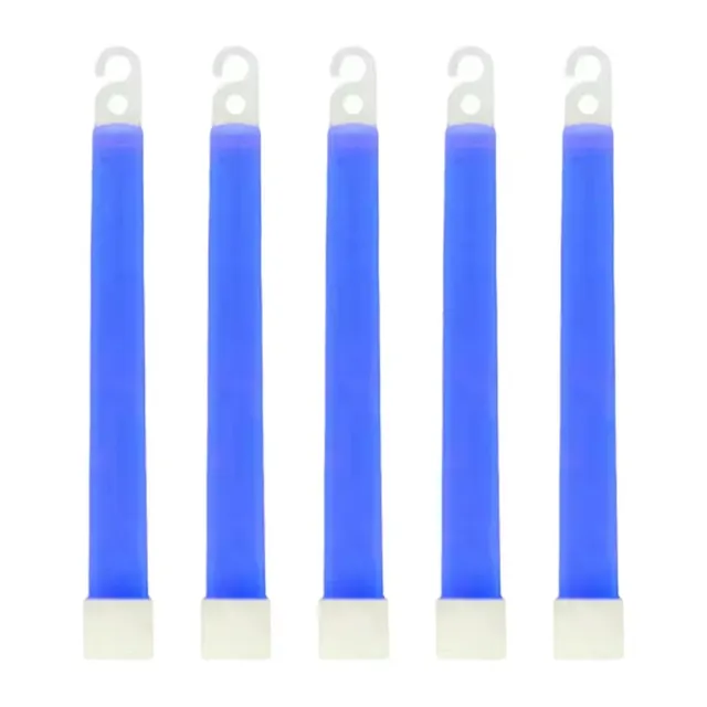 Bâtons lumineux de 6 pouces avec crochet, lumière fluorescente, randonnée, Camping, extérieur, d'urgence, Concert, fête, fournitures de Festival 1