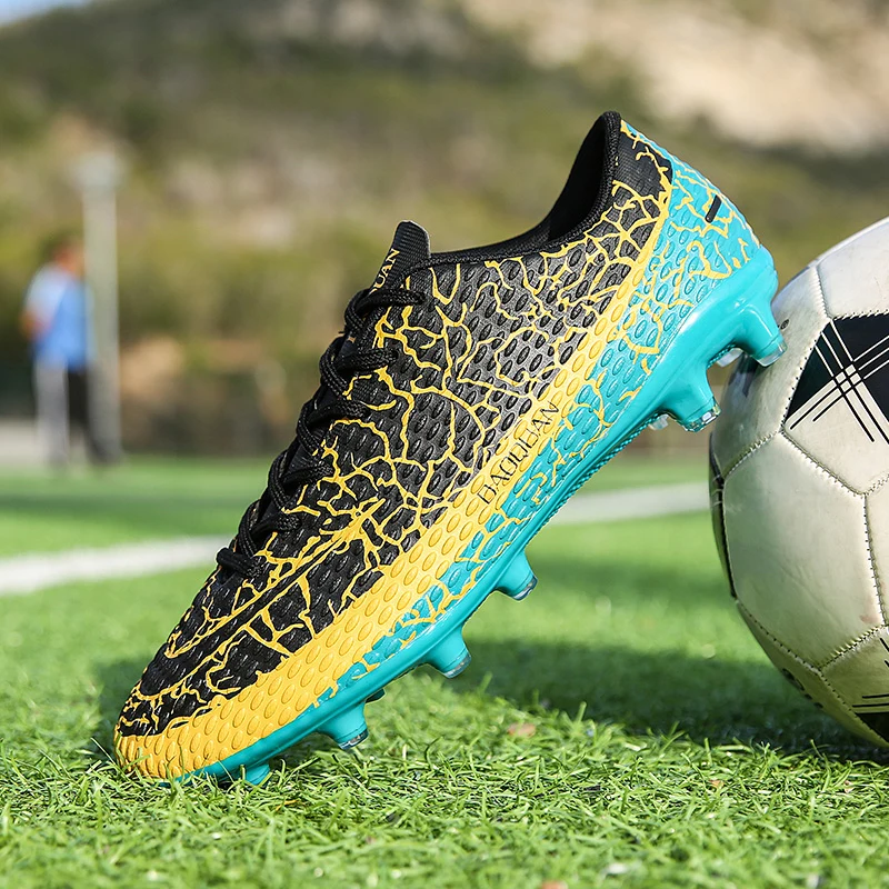 Plus Size 32-47 Men Soccer Shoes Adult Kids FG/TF Football Boots Outdoor Grass Cleats Football Shoes Men Training Sport Footwear