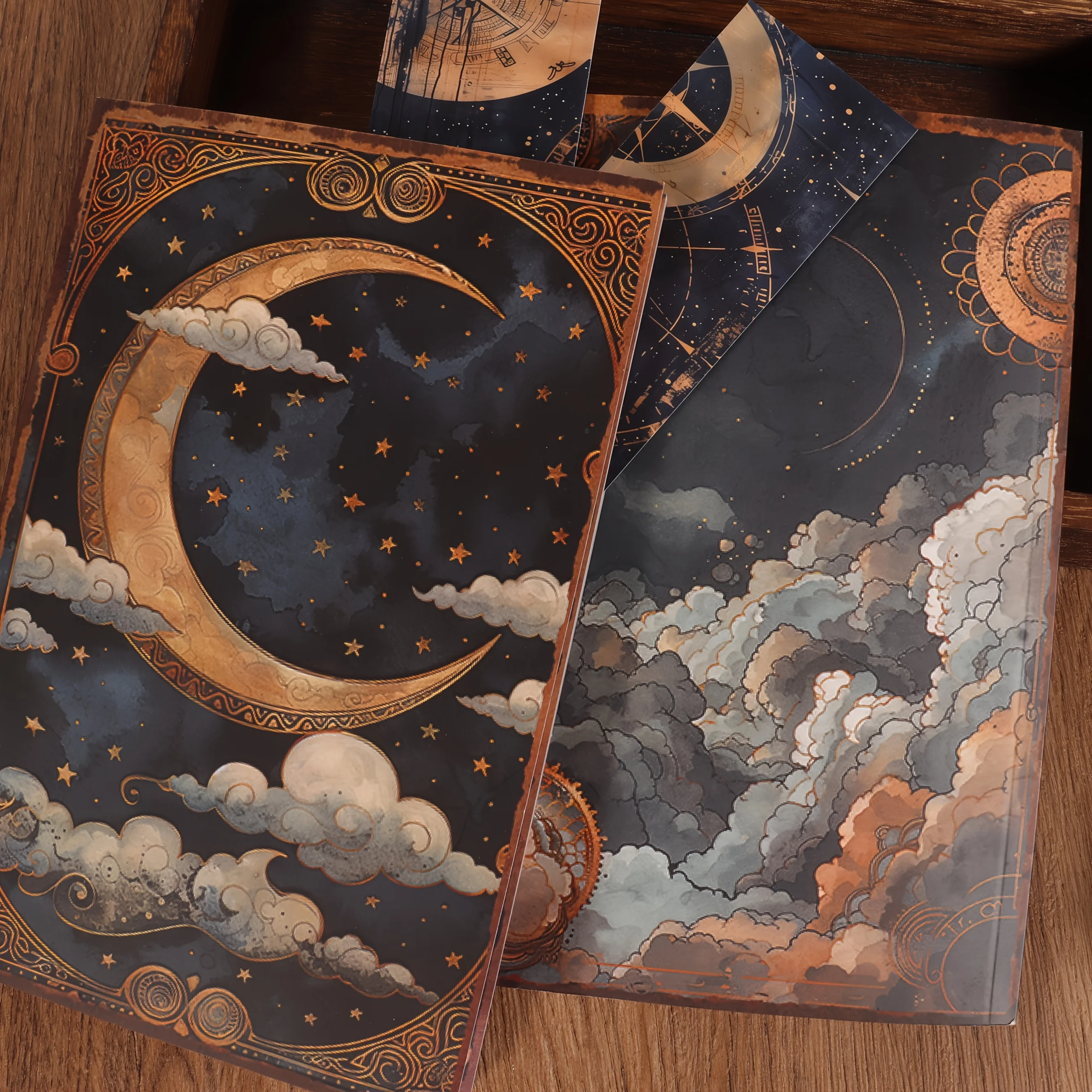 A5 Journal Notebook with Two Bookmarks - 96 Pages for Writing and Scrapbooking