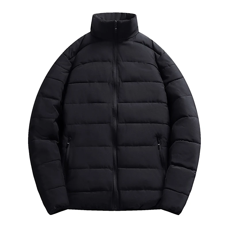 

Men's Autumn and Winter Thickened Cotton Coat Parker Coat Casual Fashion Outdoor Standing Collar Coat New Men's Windproof Coat
