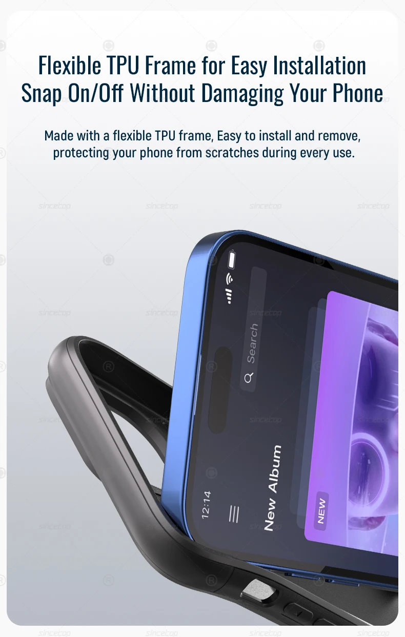Fahrradhalterung für iPhone 17 16 15 14 13 12 11 8 X Pro Max Plus SE Mini – Lock-in-Design-Hülle passend für Quad-Style Fahrrad-/Motorradhalterung – Detail 7
