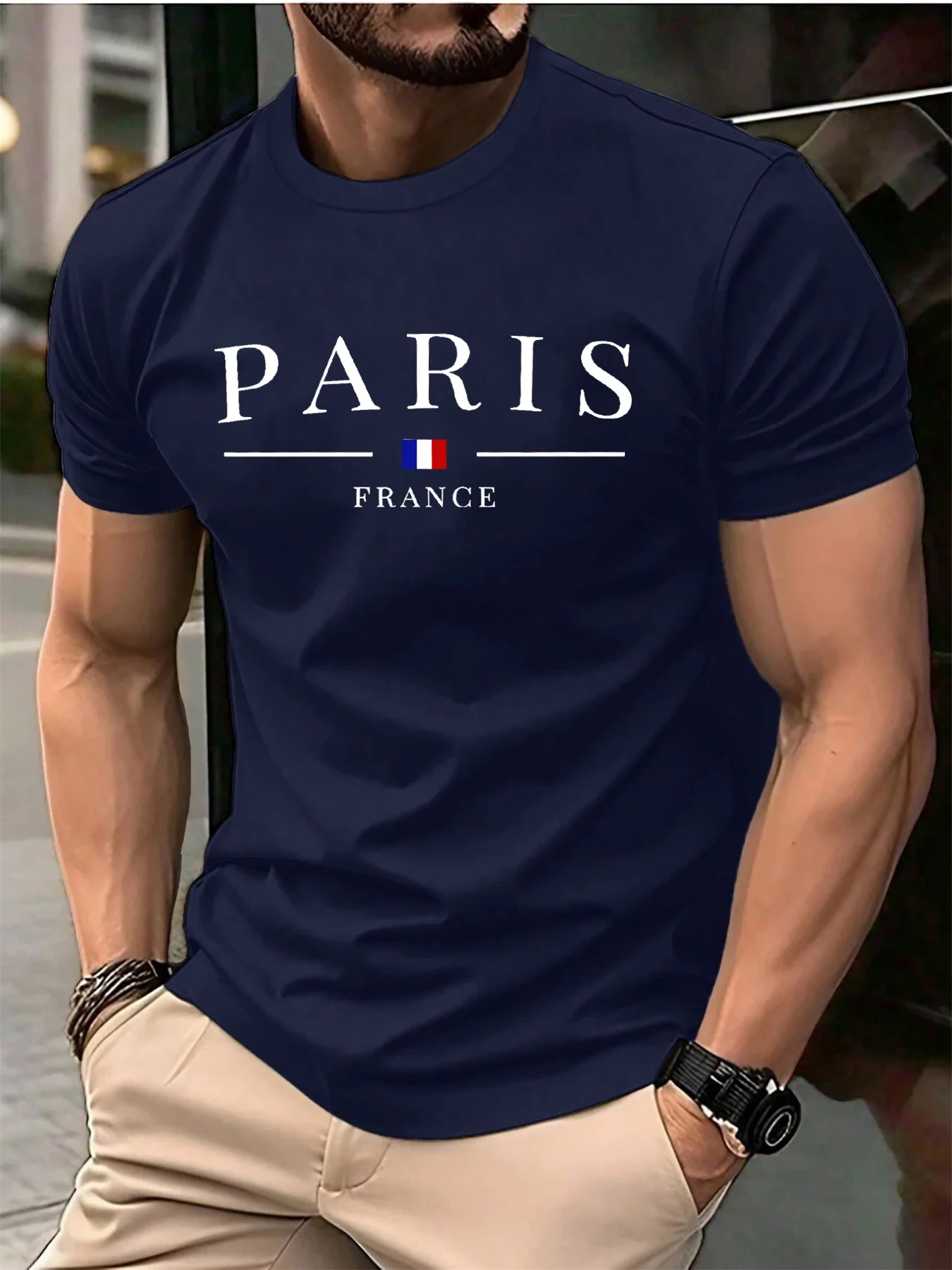 T-shirt Paris streetwear coton homme femme mode décontractée