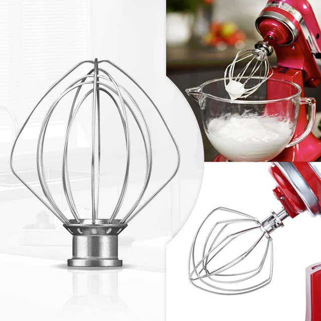 Stand mixer whisk attachment, stainless steel, KitchenAid 