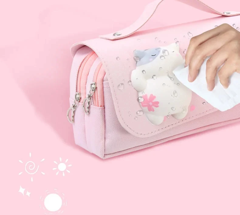 3D Kawaii Nette Federmäppchen Mädchen Dekompression Stift Tasche Schule Liefert Ästhetische Organizer Box Koreanische Schreibwaren – Detail 15