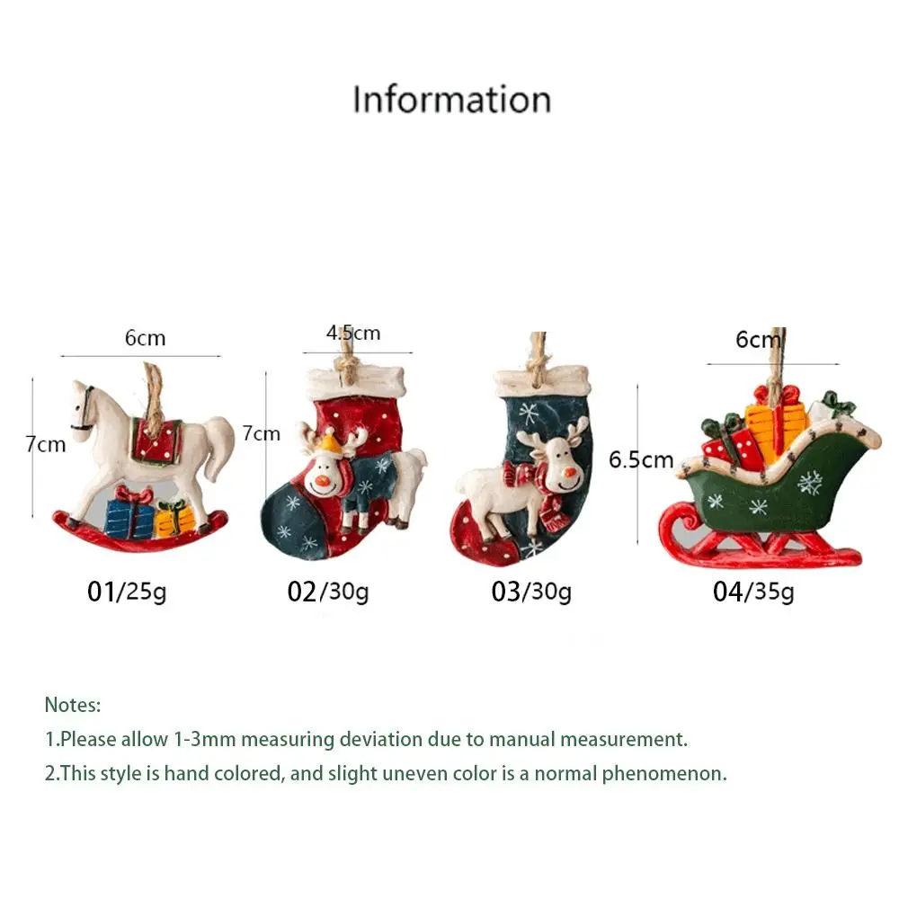 Resin Christmas Tree Decoration 1pcs Charms Hangings Ornament