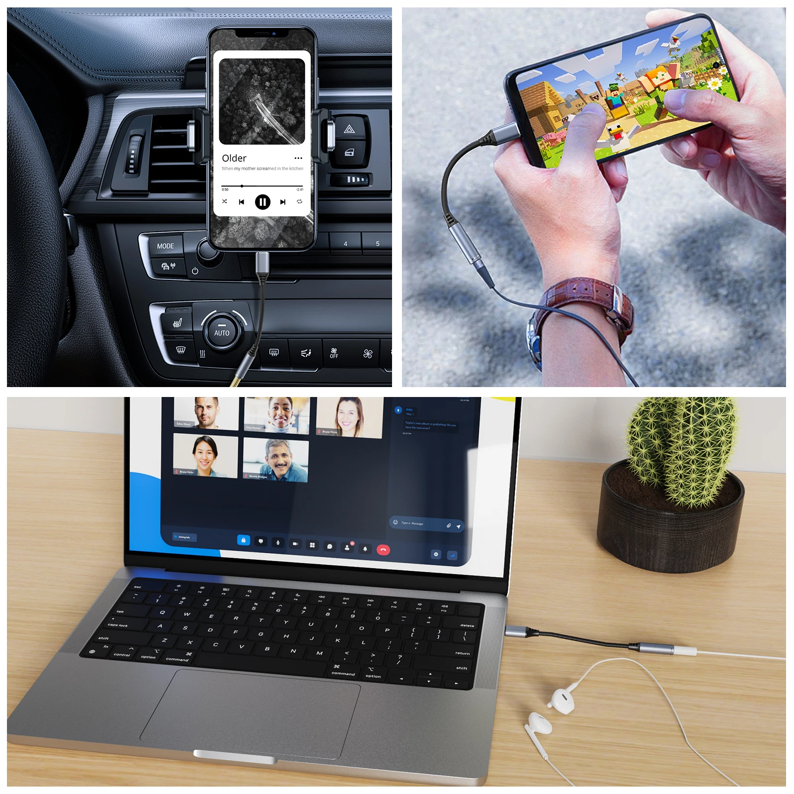 Type C to 3.5mm Jack Earphone Adapter USB-C 3 5mm thumbnail 5