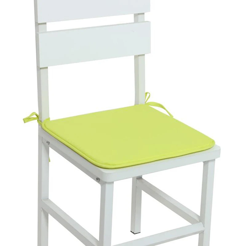Soft Cushion Office Chair Garden Indoor Dining Seat Pad Tie On Square Foam Patio 4