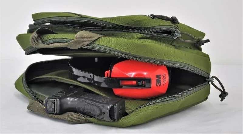 Tactical Pistol Tragbare Lagerung Dual Gun Tasche Werkzeug Fall Palette Pistole 22 LR Holster Für Glock 1911 Cz-75 Taurus G2c paintball – Detail 20