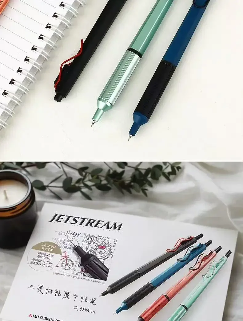 Uni JETSTREAM Öl-Kugelschreiber, 0,28/0,38 mm, sechseckiger Anti-Roll-Stab, arbeitssparende, glatte Luxus-Stifte, Geschenkzubehör für Schullehrer – Detail 8