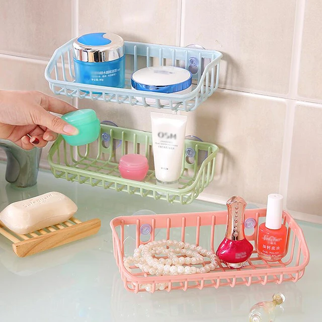 Sponge Holder for Kitchen Sink Strong Adhesive Rack Kitchen Accessories Dish  Sponge and Brush Holder Soaps Storage Rack Shelf - AliExpress