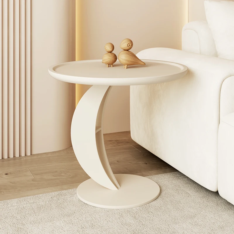 

Round Small Coffe Table Bed Side Tea Nordic Corner Coffee Table Modern Entryway Low White Mesa Auxiliar Luxury Furniture WSW30XP