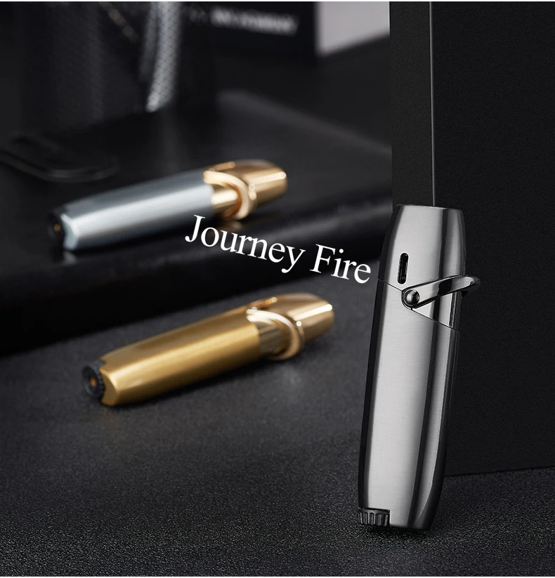 Metal Windproof Cigarette Jet Gas Lighter - Blue Flame Straight Lighter Butane Inflatable Lighter 24 Metal Windproof Cigarette Jet Gas Lighter - Blue Flame Straight Lighter Butane Inflatable Lighter