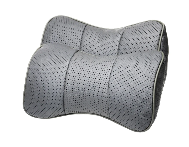 2Pc Echtes Leder Auto Kissen Atmungsaktive Auto Kopfstütze Nacken Kissen Universal Auto Hals Kopfstütze Weiche Kissen – Detail 11