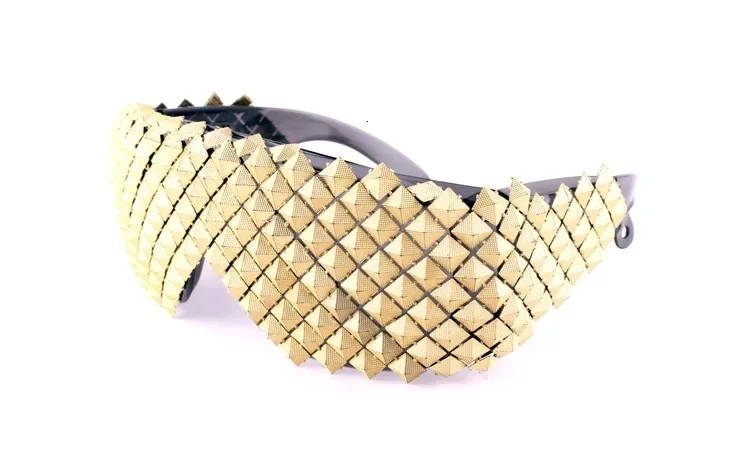 

Солнцезащитные очки в стиле стимпанк для женщин и мужчин, роскошные модные аксессуары в виде пирамиды, стиль хип-хоп, готика, золотистые, серебристые