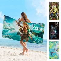 Legend Z-Zelda Game Bath Towel Microfiber Soft Water Absorbing Breathable For Girl Kids Decorative Cartoon Beach Towel 1