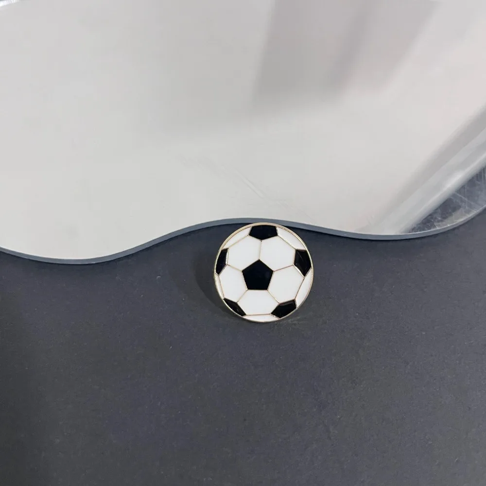 Cartoon Sports Metal Pins Geometric Badge for Backpacks Zinc Alloy Couples Matching Enamel Brooch Gift