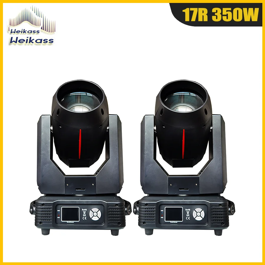 

1-100Pcs Weikass 17R Beam 350W Moving Head Stage Light Rainbow Prism Gobo Dmx Controller DJ Disco Wedding Party with Flightcase