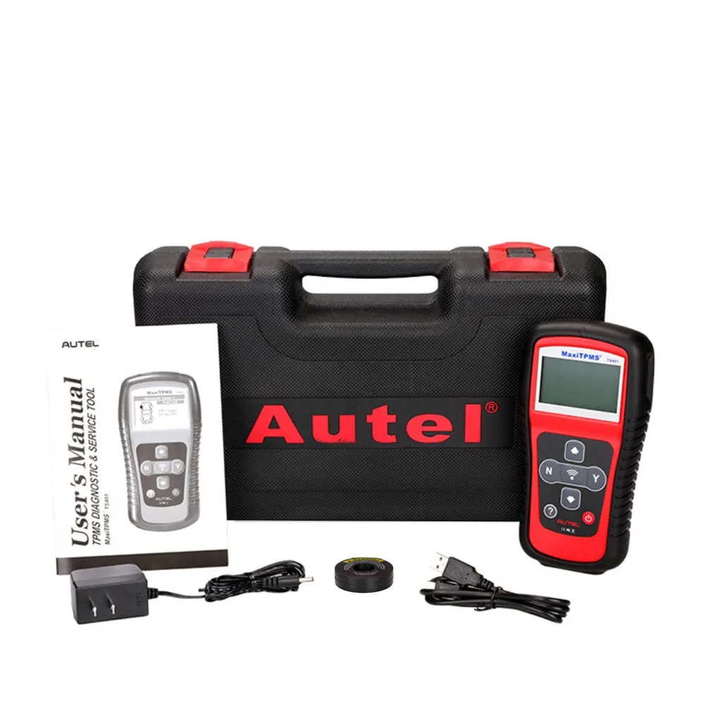 Autel MaxiTPMS 타이어 압력 모니터링 시스템, TS401 OBD2 TPMS 진단 스캐너 도구, 315 활성화, 433MHZ 센서 프로그래밍