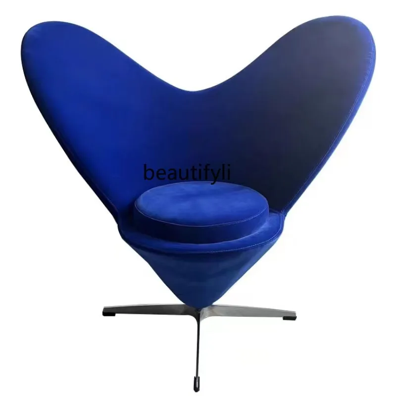

Custom Art Creative Heart Chair Modern Art Fashion Cosmetic Chair Bar Villa Leisure Chair living room furniture single sofa