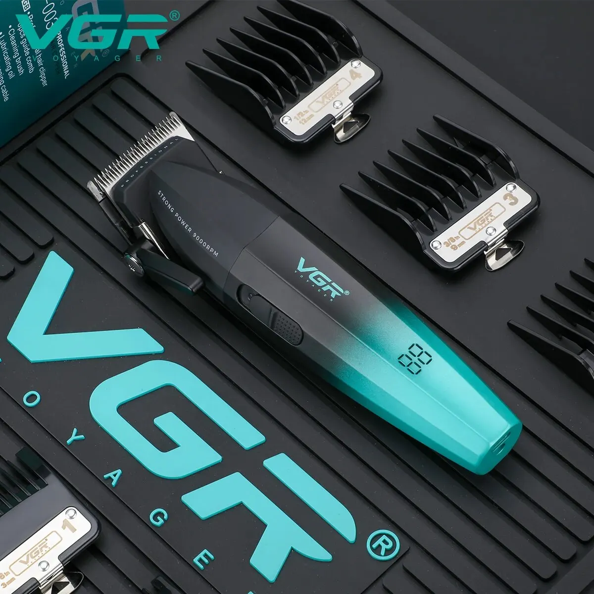 VGR Hair Clipper Cordless Hair Trimmer Professional Hair Cutting Machine Electric 9000 Rpm Haircut Clipper for Men V-003 V-906 images - 6