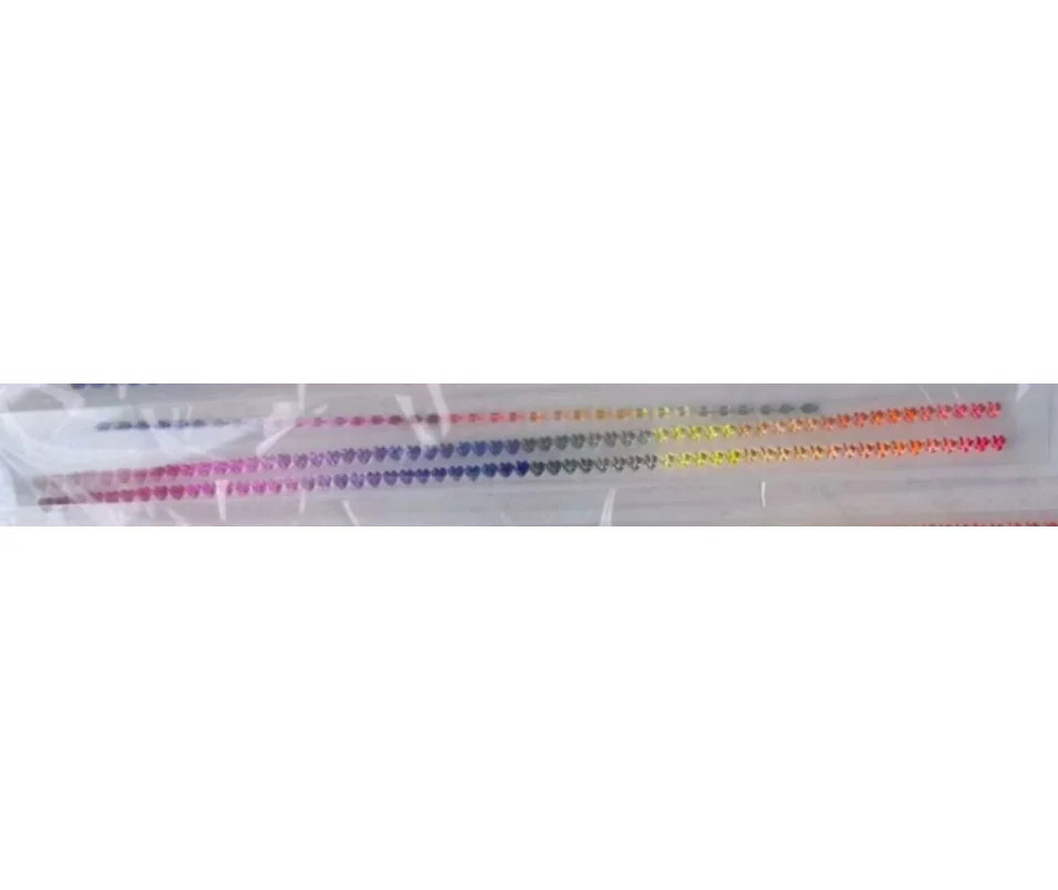 New Fashion High Quality Heart Shape Loose Gemstones Gradient Rainbow Strips corundom lab grown gemstone for DIY Jewelry