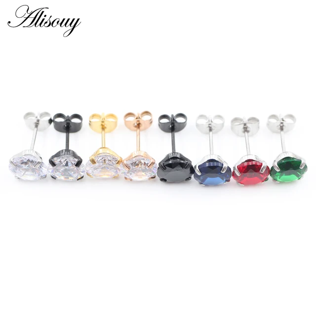 Richsteel – 4 Paires De Boucles D’oreilles Homme En Acier Inoxydable – Style Rock, Unisexe, Hypoallergénique