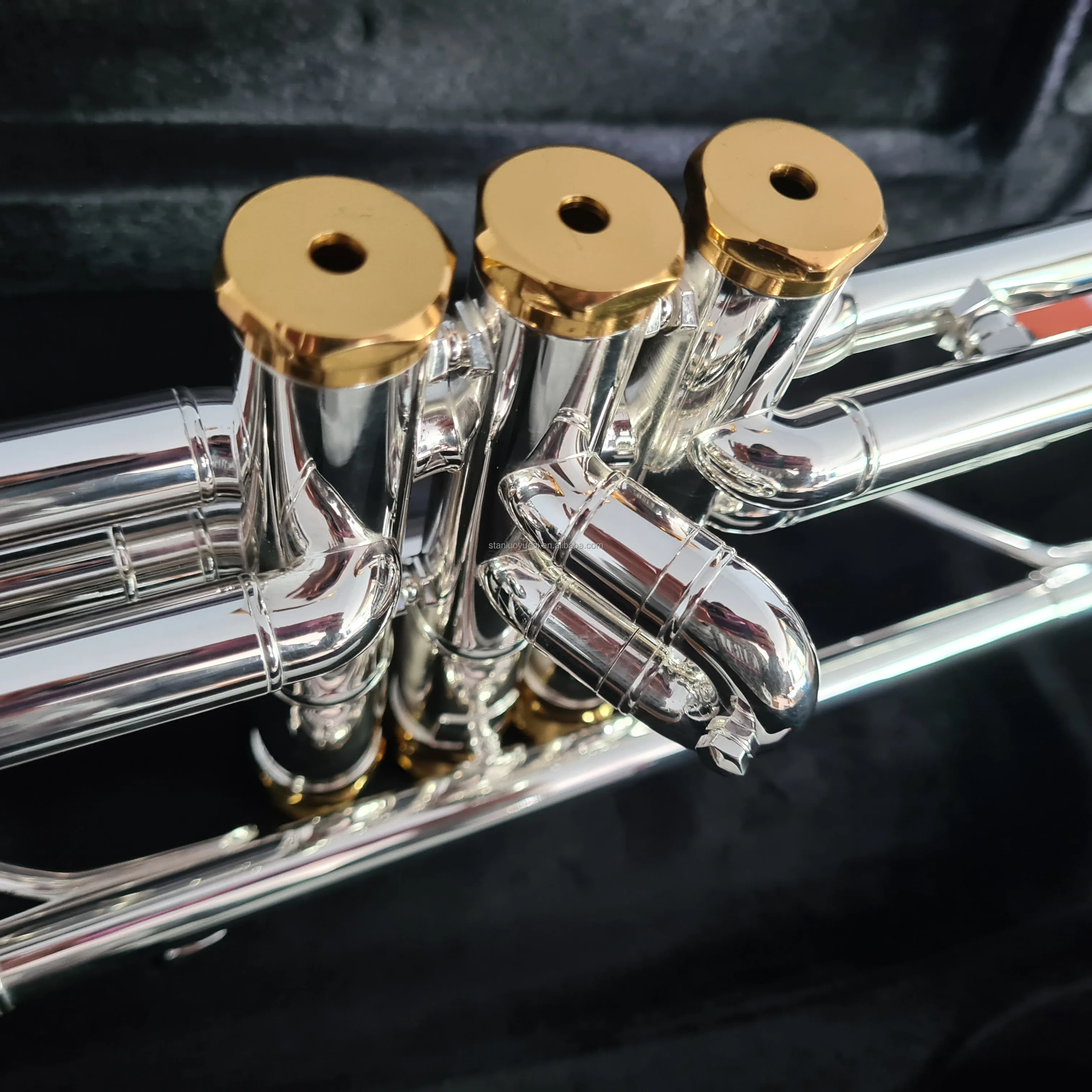 factory direct sale Professional Silver bb key Trumpet With Premium Case