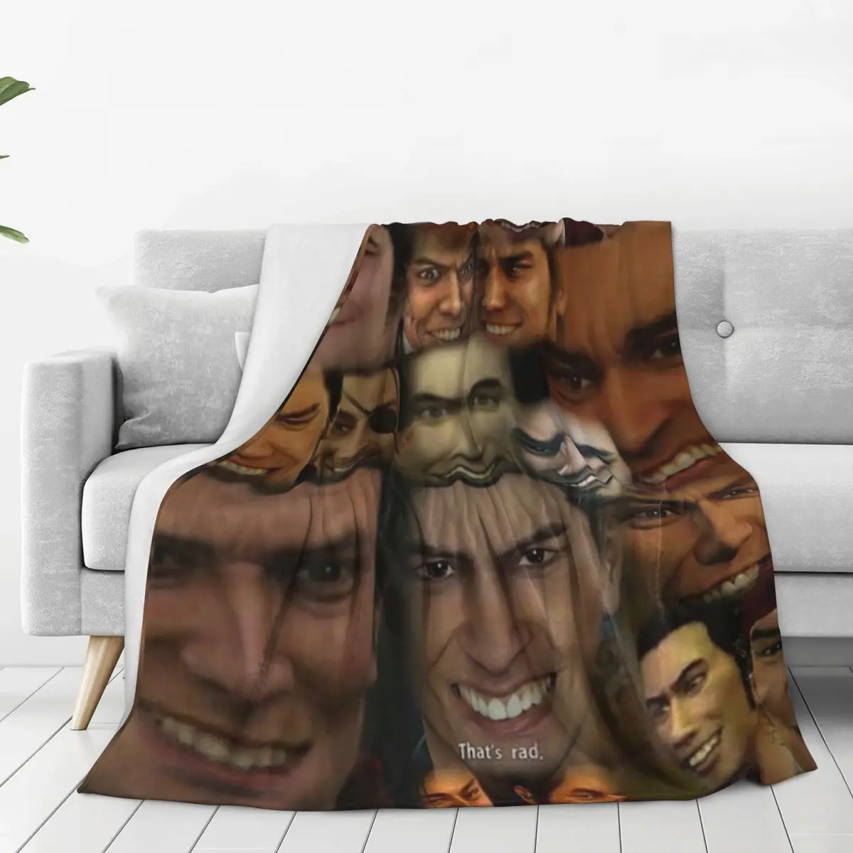 Happy Kazuma Kiryu Blankets Flannel Portable Sofa Throw Blankets For Couch Bedding Travel Throws Bedspread Quilt 2
