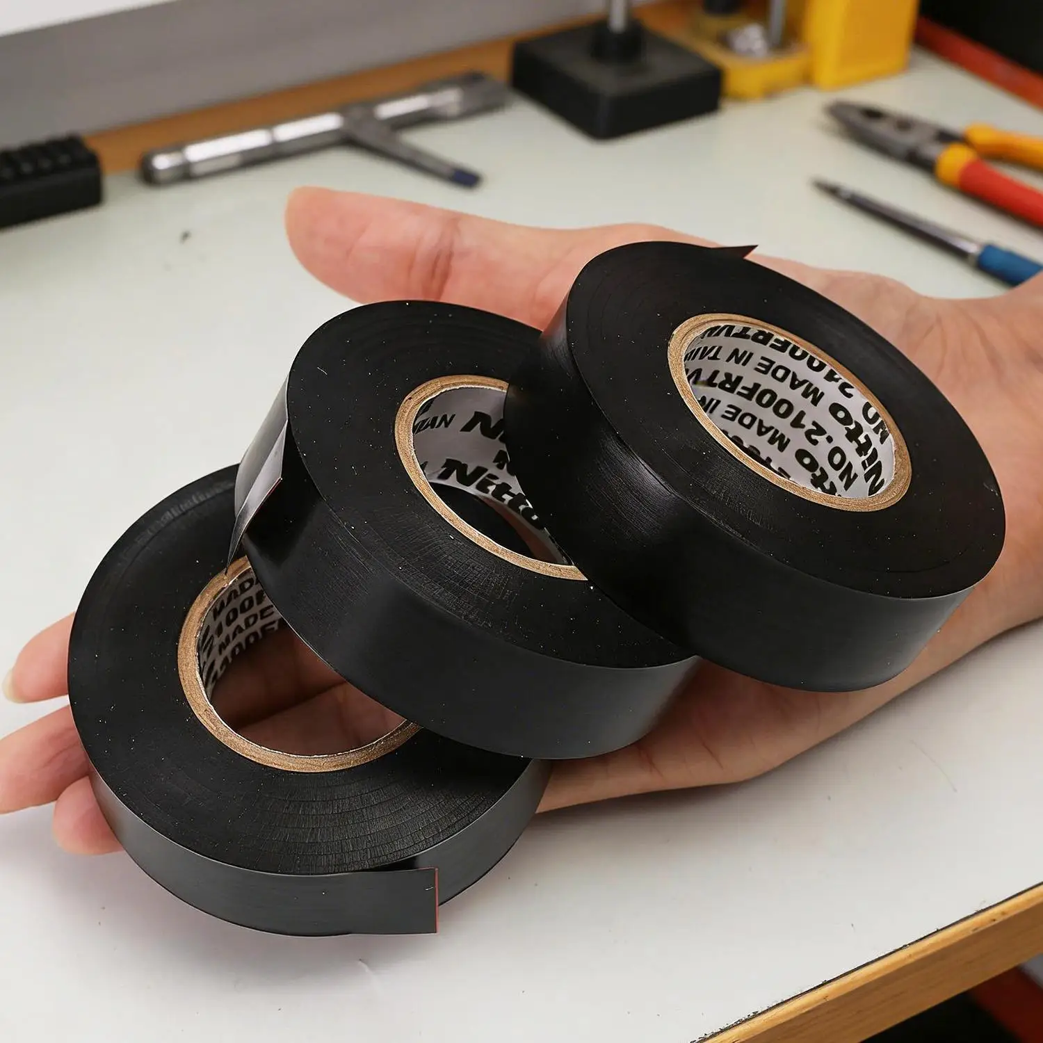 고온 절연 테이프 내열성 검정색 난연성 전기 테이프 산업용 가정용 절연 접착 테이프