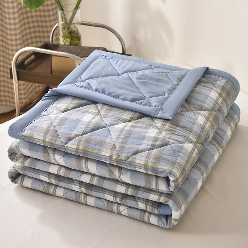Summer Quilt Printed Checked Machine Washable