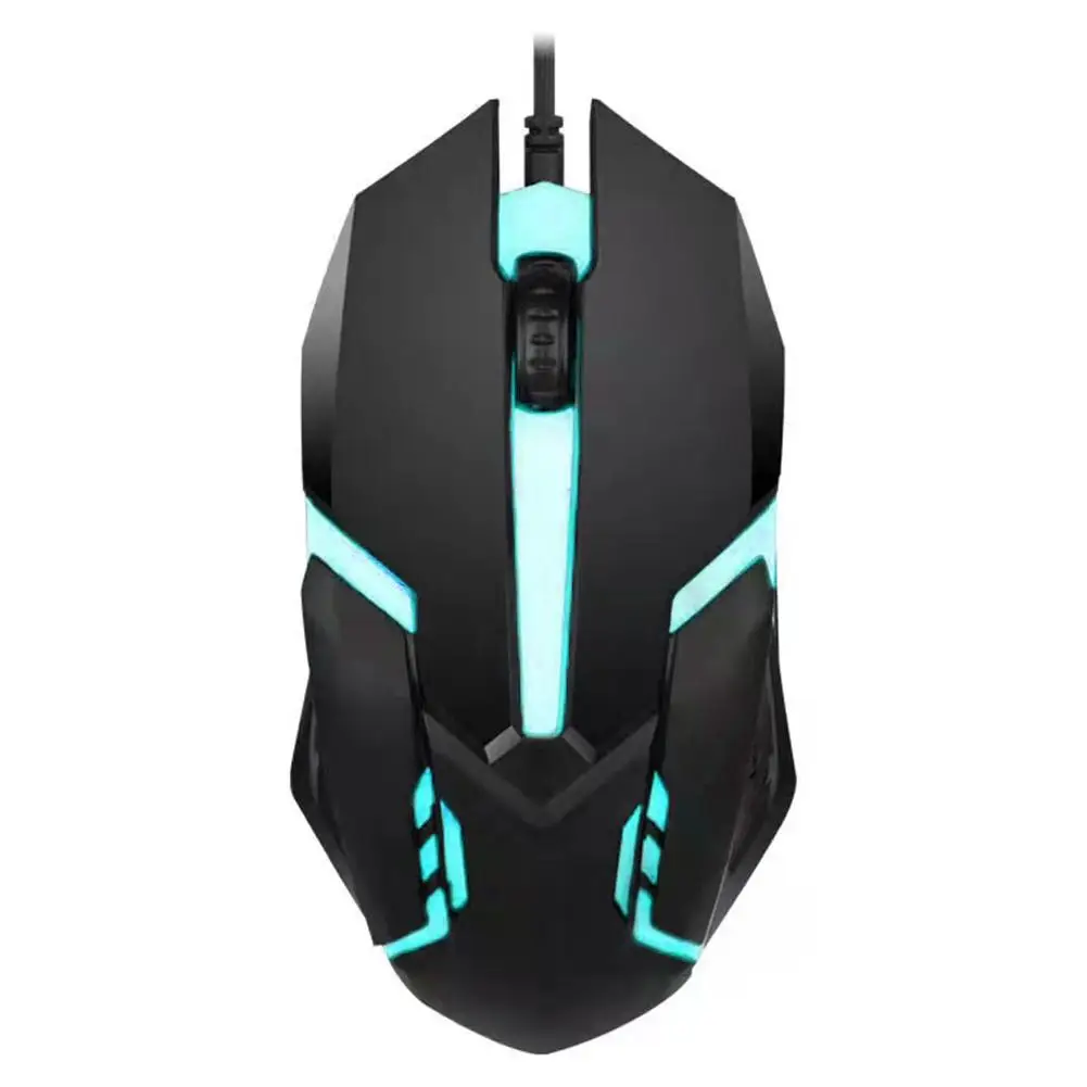 Wired Gaming Mouse LED Luminous Backlit Mechanica Side Glare Gaming Home USB Macro Office Laptop Button Compute C2D1