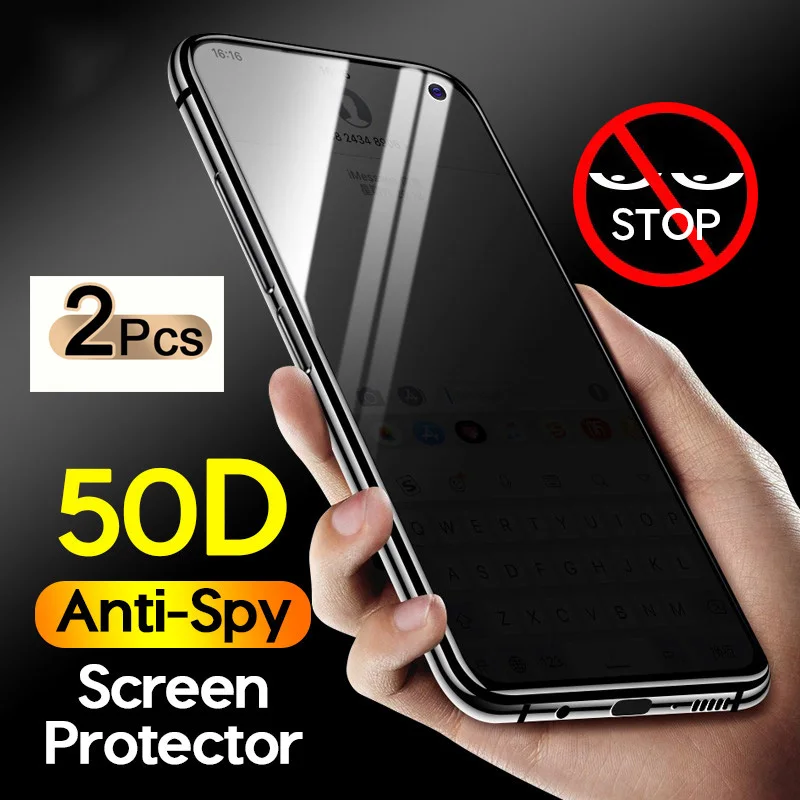 

Full Cover Anti-spy Privacy Screen Protectors for Huawei Honor 50 20 Pro Anti-Spy Glass For Honor 10i V20 8S 8X 9X 10 Lite Film