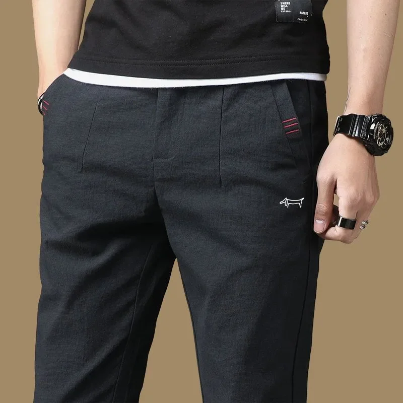 Korea Men Golf Pants Spring Golf Clothing Apparel Sweatpants Tennis Pants Fashion Casual Elasticity Man Wear Trousers