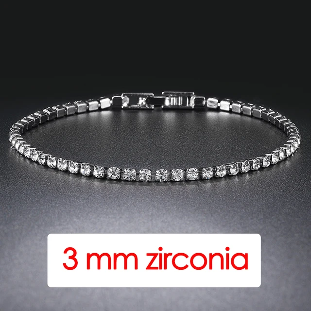 Bracelet de Tennis en cristal de luxe pour hommes, Hip Hop, tendance, Punk, zircone, chaîne de Couple sur la main, bijoux Streetwear